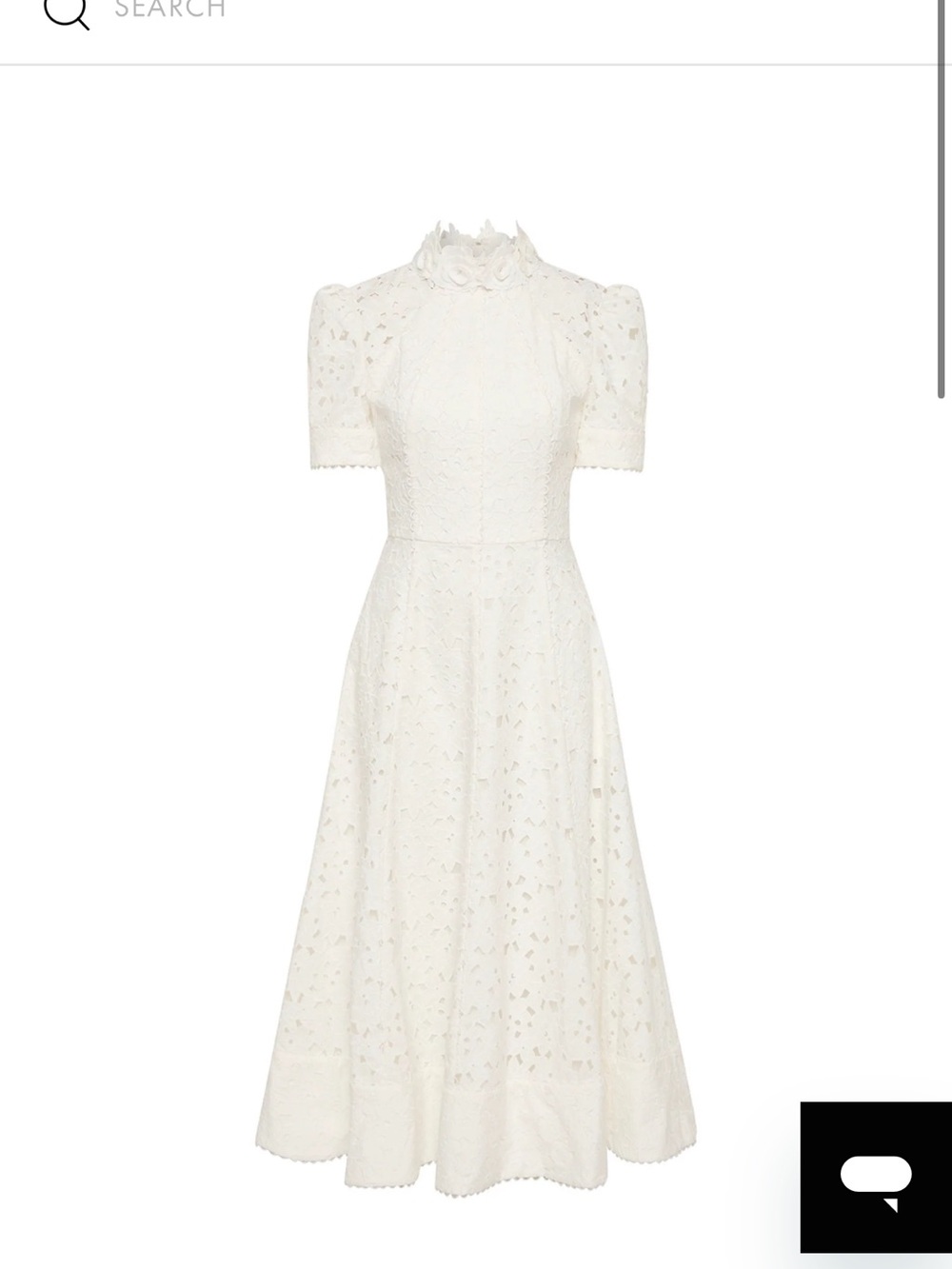 Rebecca Vallance White Kitsu Midi Dress